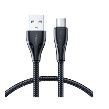 USB kabelis JOYROOM (S-UM018A11) microUSB (2.4A) 0.25m juodas