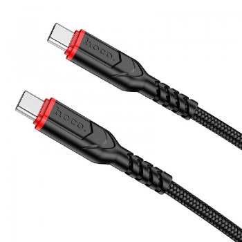 USB cable HOCO X59 "USB-C (Type-C) to USB-C (Type-C)" (60W) 2m black