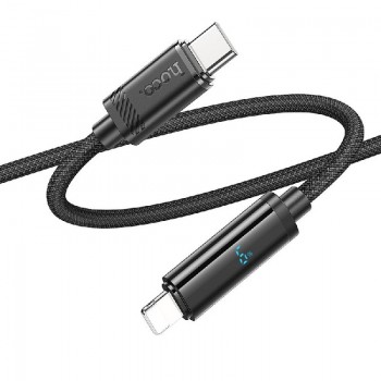 USB cable HOCO U127 "lightning" (27W) 1,2m black