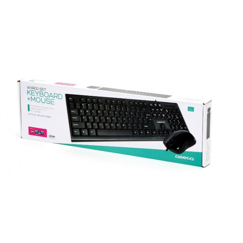 Laidinė klaviatūra + pelė OMEGA OKM-09 juoda