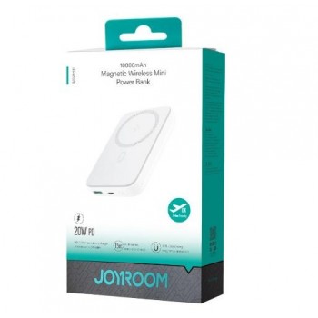 External battery POWER BANK JOYROOM (JR-W020) 10000mAh with wireless charging (Magsafe 15W) white