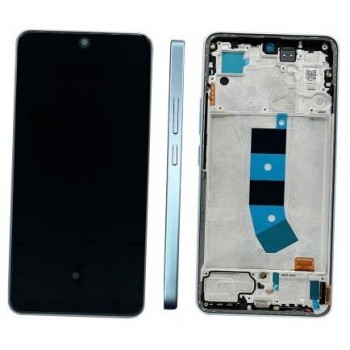 LCD screen Xiaomi Redmi Note 13 4G with touch screen with frame Ice Blue original (service pack)