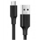 USB kabelis Ugreen US289 USB to MicroUSB 2A 2.0m melns