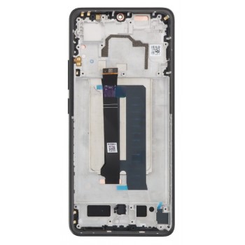 Ekranas Xiaomi Poco X6 Pro 5G su lietimui jautriu stikliuku ir rėmeliu Black OLED