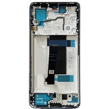 Ekranas Xiaomi Redmi Note 13 Pro 5G/Poco X6 5G su lietimui jautriu stikliuku ir rėmeliu Black OLED