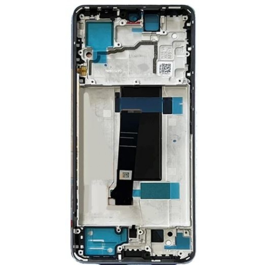 Ekranas Xiaomi Redmi Note 13 Pro 5G/Poco X6 5G su lietimui jautriu stikliuku ir rėmeliu Black OLED