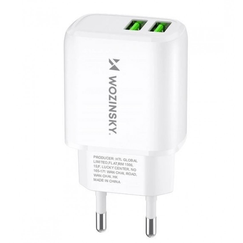 Charger Wozinsky (CUWCW) (2xUSB 2.4A) white