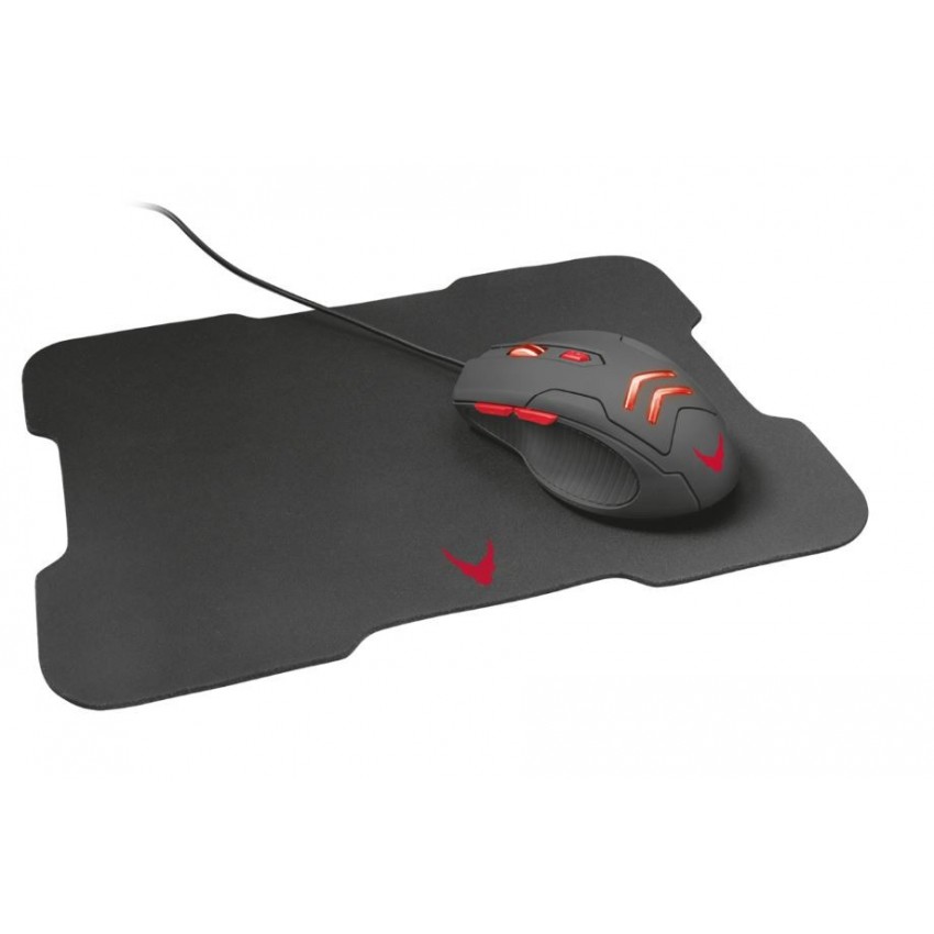 Mouse VARR Gaming optical 6D + mousepad (295x210x2mm) black