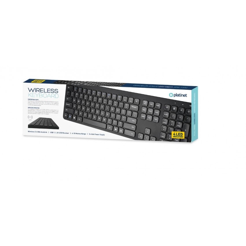 Wireless keyboard Platinet (PMK100WB) black