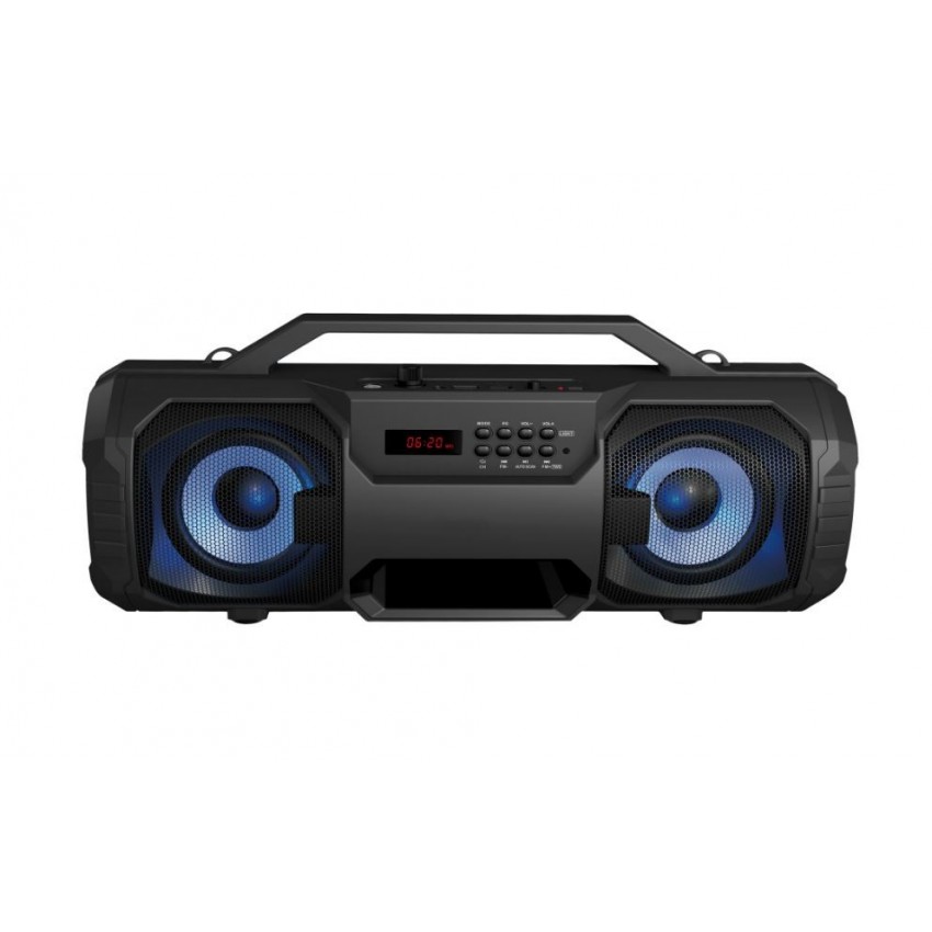 Bluetooth nešiojamas garsiakalbis Platinet (PMPB350) Boombox Classic (12W, RGB) juodas