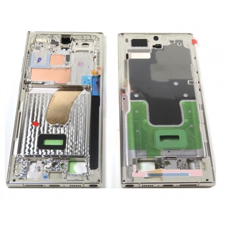 Vidinis korpusas Samsung S918 S23 Ultra Cream originalus (service pack)