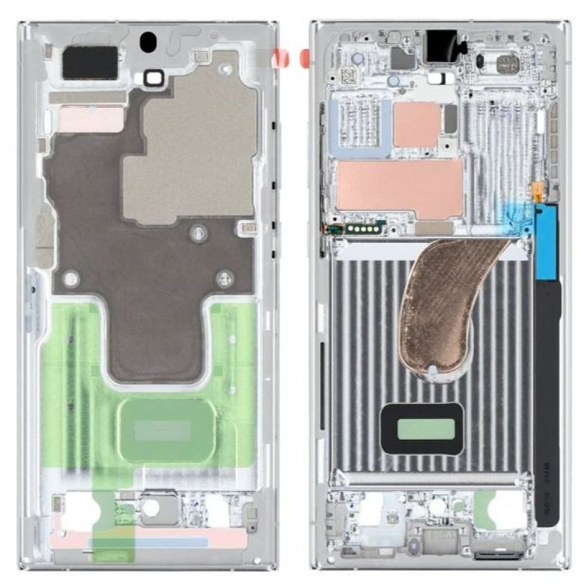 Middle housing Samsung S918 S23 Ultra Lavender original (service pack)