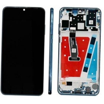 LCD screen Huawei P30 Lite 48MP with touch and frame Peacock Blue ORG