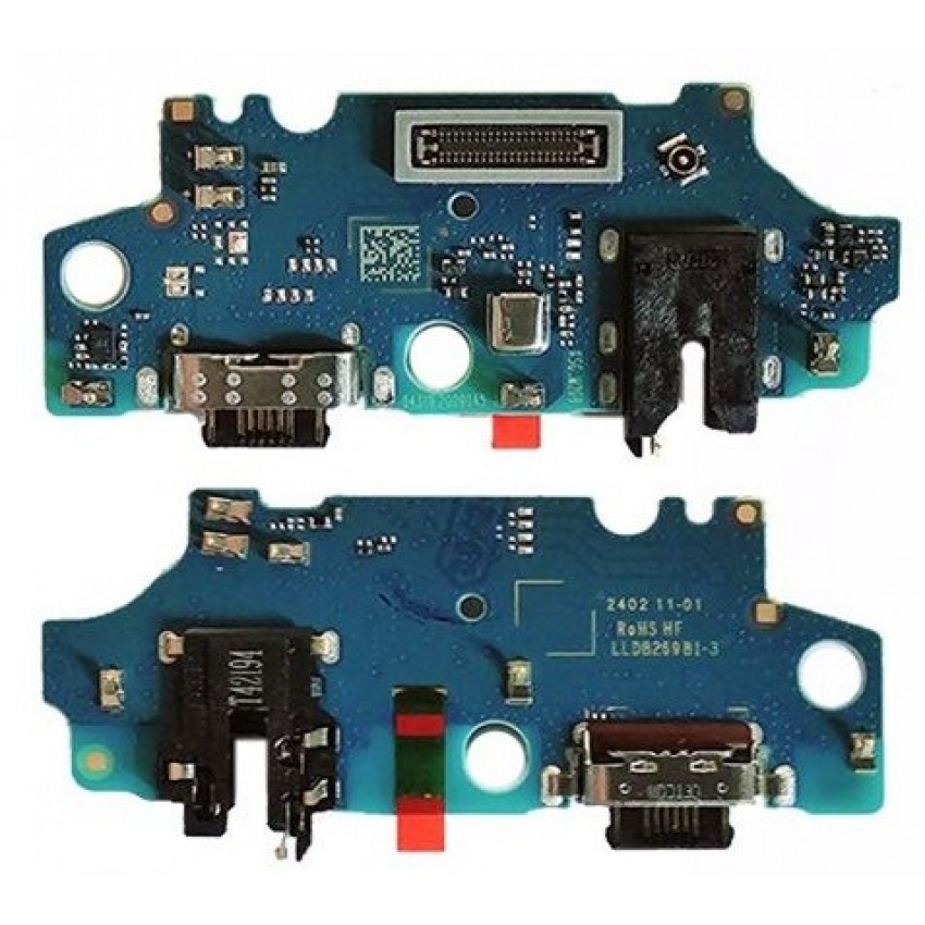 Lanksčioji jungtis Samsung A057 A05S 2023 su įkrovimo kontaktu, mikrofonu, ausinių lizdu originali (service pack)