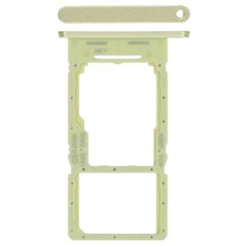 SIM kortelės laikiklis Samsung A256 A25 5G Yellow originalus (service pack)