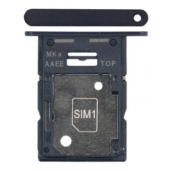 SIM card holder Samsung A155 A15 4G Brave Black original (service pack)
