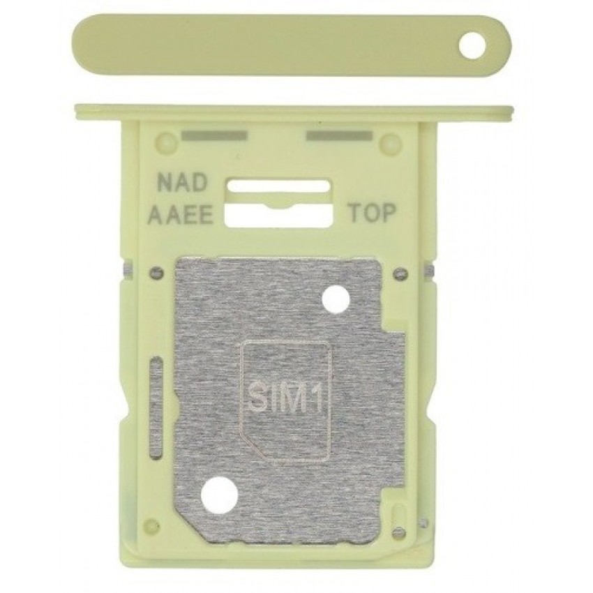 SIM kortelės laikiklis Samsung A155 A15 4G Yellow originalus (service pack)