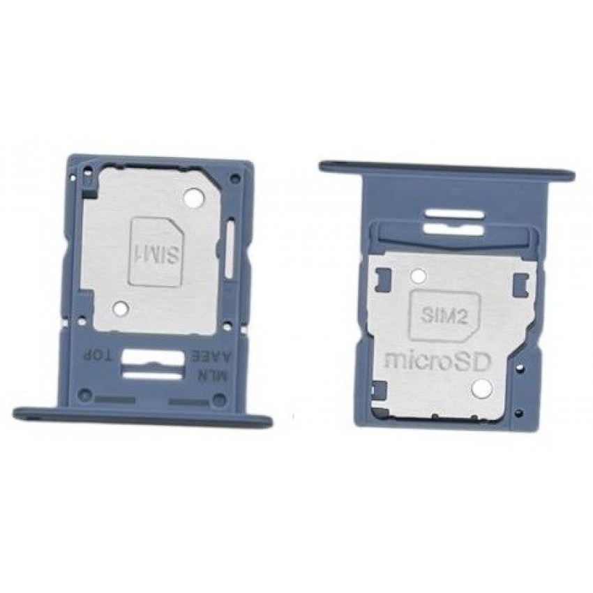 SIM card holder Samsung A155 A15 4G Blue original (service pack)