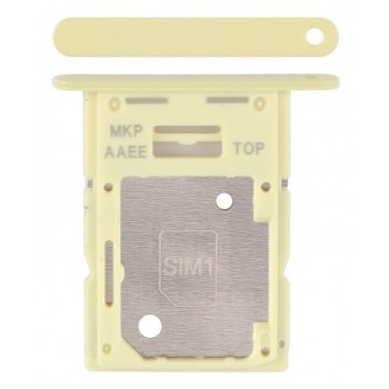 SIM card holder Samsung A156 A15 5G Yellow original (service pack)