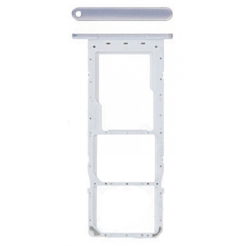 SIM card holder Samsung A14 4G A145 Silver original (service pack)