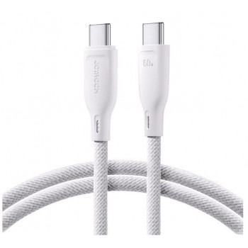 USB cable JOYROOM (S-A34) "USB-C (Type-C) to USB-C (Type-C)" (60W 1m) white