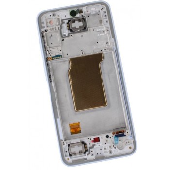 LCD screen Samsung A356 A35 5G with touch screen and frame Iceblue original (service pack)