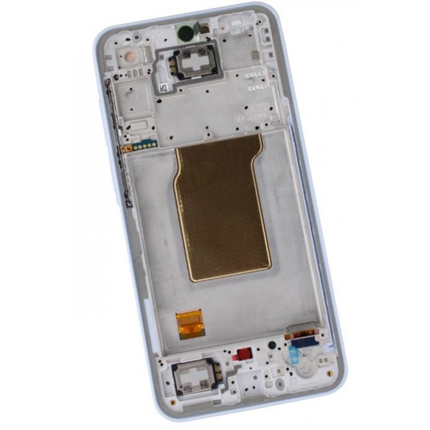 LCD screen Samsung A356 A35 5G with touch screen and frame Iceblue original (service pack)