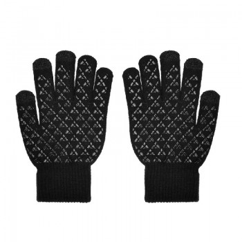 Universal Touchscreen Winter Gloves Triangle Man black