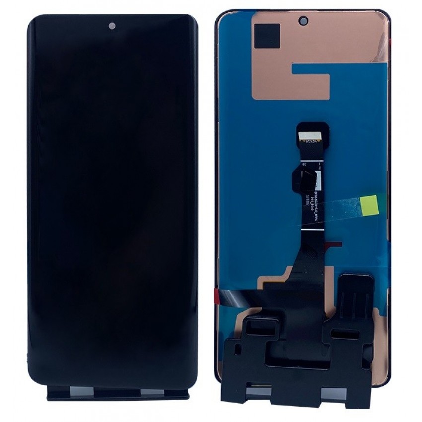 Ekranas Huawei P50 Pro su lietimui jautriu stikliuku Black ORG