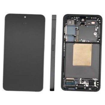 LCD screen Samsung S921 S24 with touch screen and frame Onyx Black original (service pack)