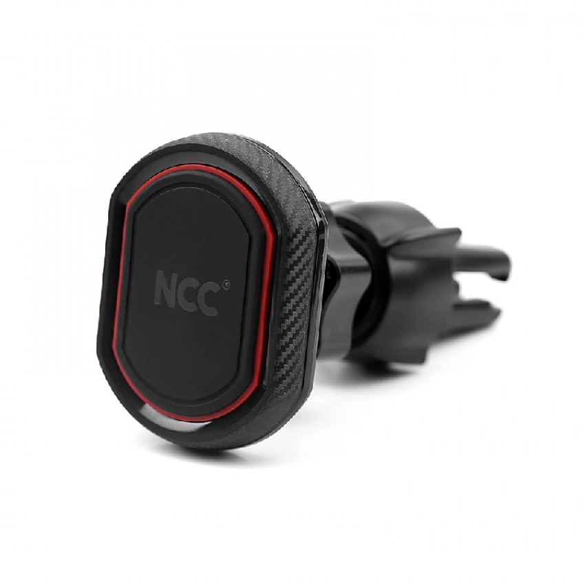 Universal car phone holder NCC (CH11) for using on ventilation grille, magnetic fixing, black