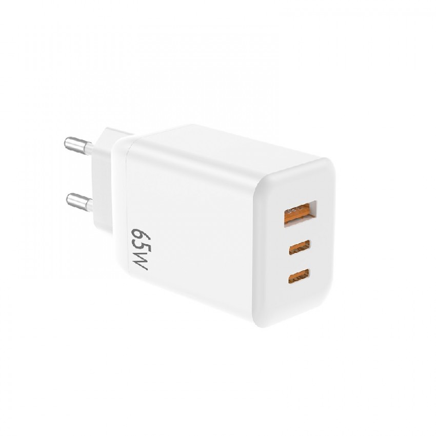 Charger NCC (2xUSB-C; 1xUSB 65W) white