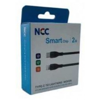 USB cable NCC Woven "USB-C to Lightning" (27W) 2m black