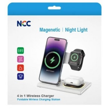 Wireless charging station NCC 4in1 (Phone,Watch,Pods)