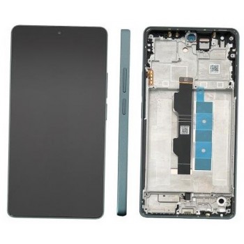 Ekranas Xiaomi Redmi Note 13 Pro 4G/Poco M6 Pro 4G su lietimui jautriu stikliuku ir rėmeliu Forest Green originalus (service pack)