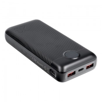 External battery POWER BANK POWER BANK VEGER (L20S) 20000mAh (2xUSB; 1xType-C; QC3.0 20W) black