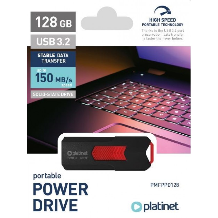 Memory usb drive Platinet Power Drive 128GB USB 3.2