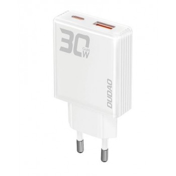 Charger Dudao (A30EU) (1xUSB-C; 1xUSB 30W) white