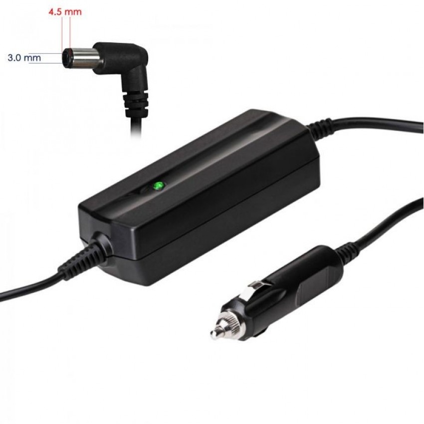 Car charger for laptop Akyga AK-ND-76 (19.5V /2.31A 45W 4.5 x 3.0mm + pin) HP 1.2m