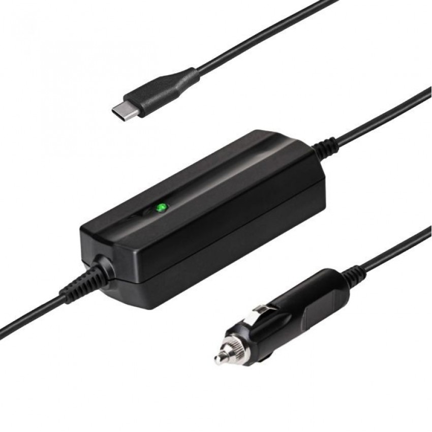 Car charger for laptop Akyga AK-ND-83 (5-20V / 3-3.25A 65W) USB Type C 1.8m Power Delivery