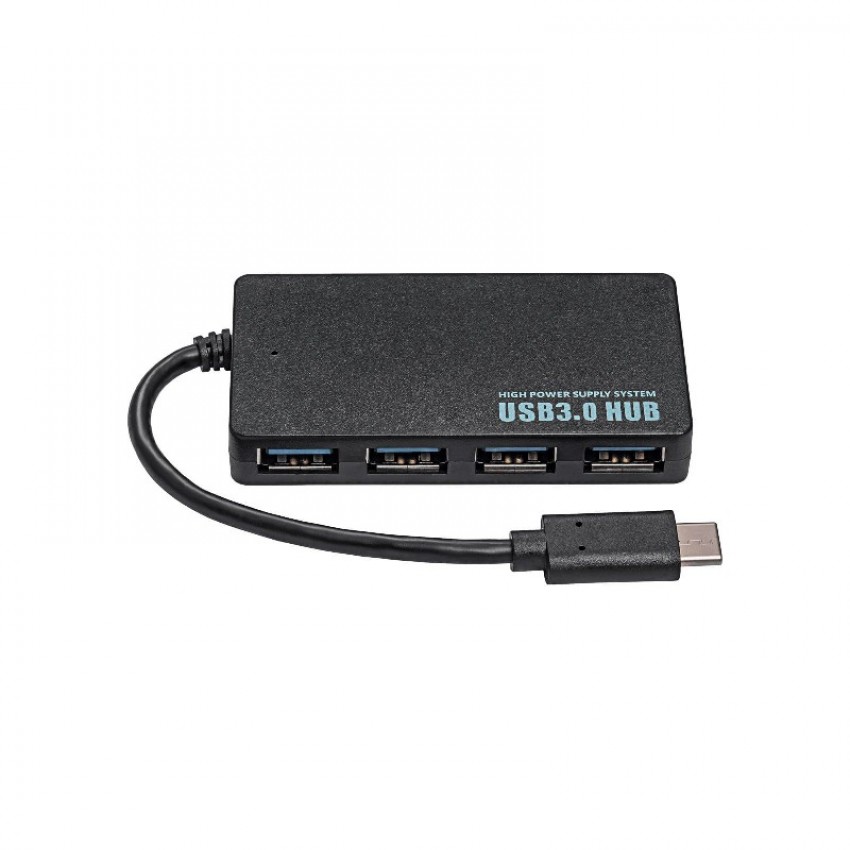 USB-C HUB Akyga AK-AD-52 (4xUSB) black