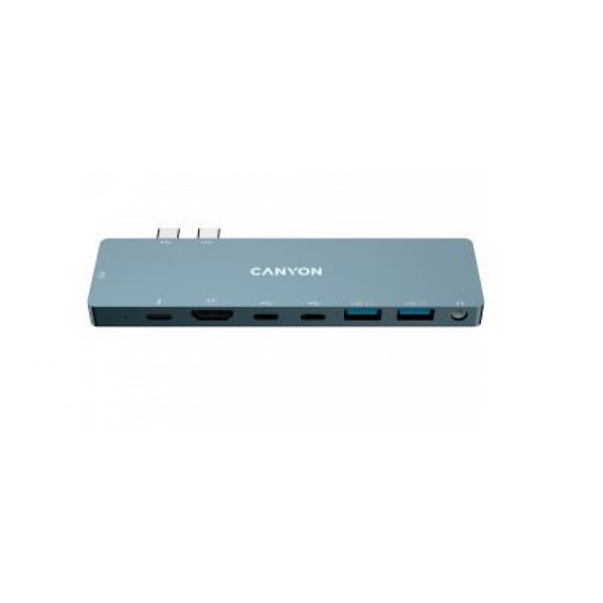 Adapter CANYON DS-8 Thunderbolt 4K HUB (2xUSB-C, 2xUSB 3.0, HDMI, 3.5mm) grey