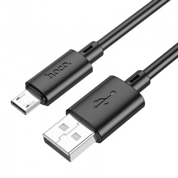 USB kabelis HOCO X88 microUSB juodas 1m