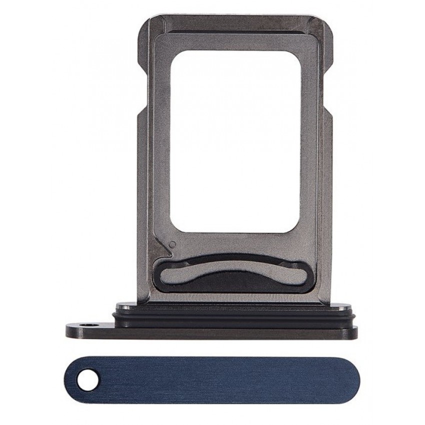 SIM card holder for iPhone 15 Pro/15 Pro Max Dual SIM Blue Titanium ORG