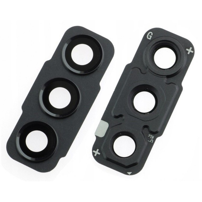 Samsung G990 S21 FE kameros stikliukas su rėmeliu Graphite ORG