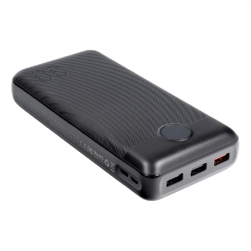 External battery POWER BANK VEGER (W3008PD) 30000mAh (3xUSB; 1xType-C; QC3.0 20W) black External battery POWER BANK VEGER (W3008PD) 30000mAh (3xUSB; 1xType-C; QC3.0 20W) black