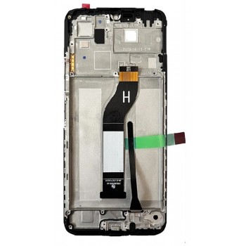 Ekranas Xiaomi Redmi 13C 4G/5G/Poco C65 su lietimui jautriu stikliuku ir rėmeliu Black ORG