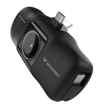 External battery POWER BANK Wozinsky (WF16-YCS) USB-C + Apple Watch Charger 5000mAh (20W) black