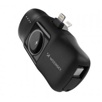 External battery POWER BANK Wozinsky (WF16-YLS) lightning + Apple Watch Charger 5000mAh (20W) black