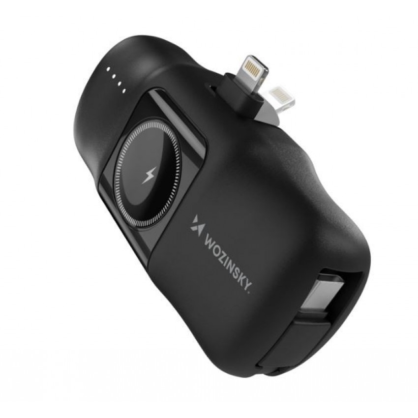 External battery POWER BANK Wozinsky (WF16-YLS) lightning + Apple Watch Charger 5000mAh (20W) black